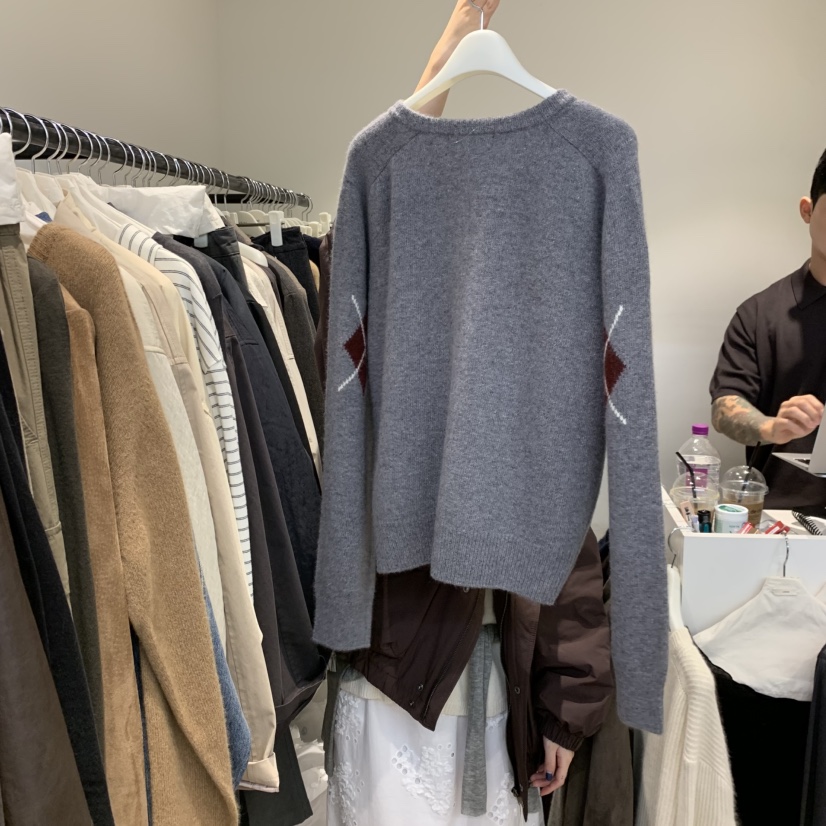 JINSIM韓國代購㊣女裝新品推薦職業熱賣時尚25秋冬人氣針織衫JINSIM針織衫