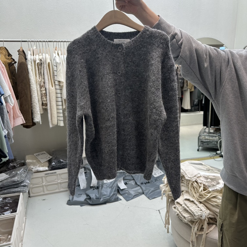 HUMMING BIRD東大門㊣代購女裝新品25秋冬職業毛衣羊毛開衫HUMMING BIRD毛衣圖色2