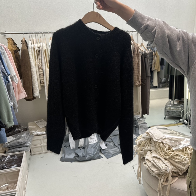 HUMMING BIRD東大門㊣代購女裝新品25秋冬職業毛衣羊毛開衫HUMMING BIRD毛衣圖色3