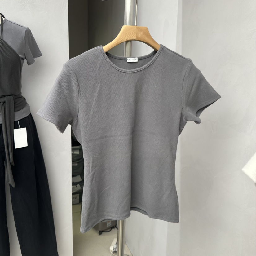 EFFERVESCENT東大門㊣實拍女士新品職業推薦25秋冬真品時尚T恤evc/effervescentT恤圖色4