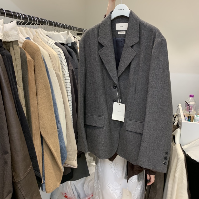 JINSIM東大門㊣代購女士新品真品人氣推薦25秋冬職業時尚夾克JINSIM夾克圖色1