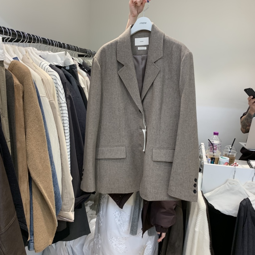 JINSIM東大門㊣代購女士新品真品人氣推薦25秋冬職業時尚夾克JINSIM夾克圖色2