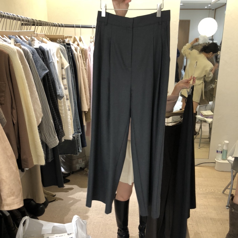 W AND J韓國代購㊣女裝新品推薦25秋冬職業休閑人氣休閑褲W AND J休閑褲圖色3