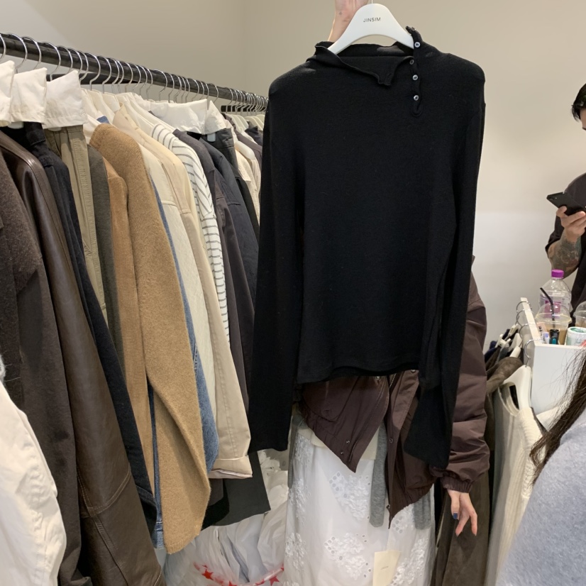 JINSIM東大門㊣直郵女裝新款時尚熱賣休閑真品人氣25秋冬長袖T恤JINSIM長袖T恤圖色3