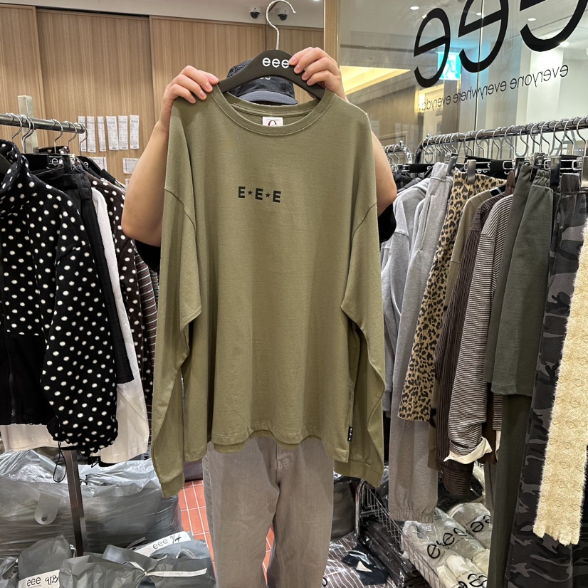 E/E/E東大門㊣實拍女裝新款熱賣休閑推薦職業時尚長袖T恤E/E/E長袖T恤圖色3