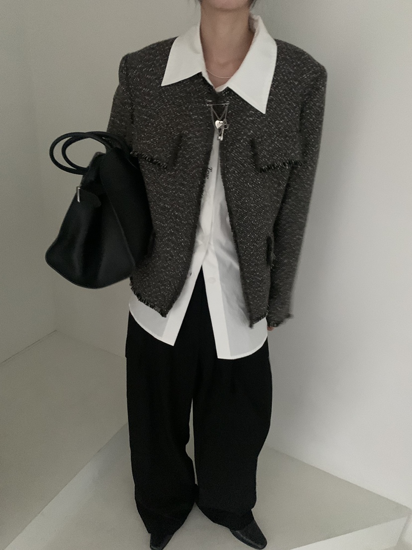 GAMDONG韓國直郵㊣女裝新品職業熱賣人氣真品休閑時尚夾克花呢GAMDONG夾克