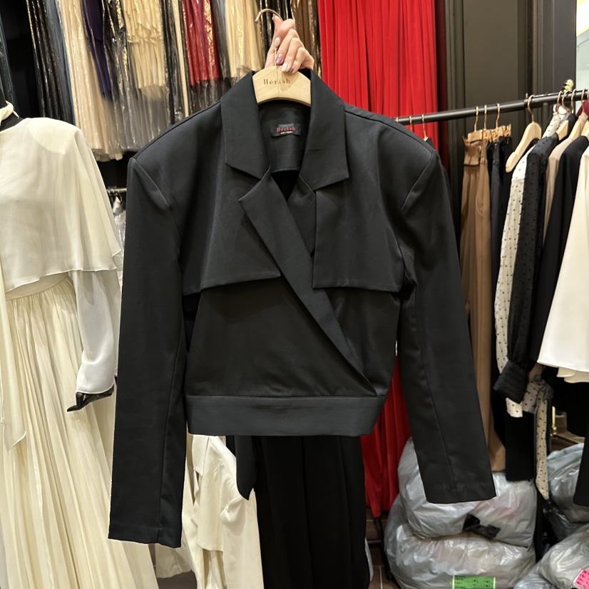 HERISH東大門㊣實拍女士新款職業真品時尚25秋冬休閑熱賣夾克Herish夾克圖色2