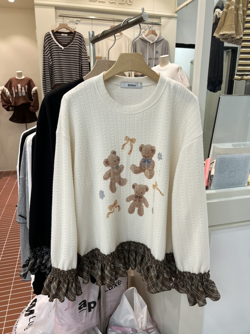 BE&amp;BE東大門㊣實拍女士新品25秋冬人氣推薦時尚休閑衛衣BE&be衛衣圖色2