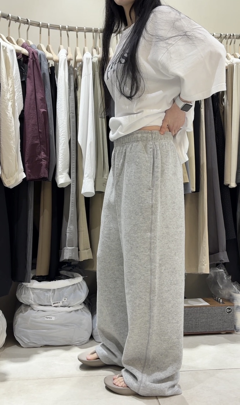 CURVY東大門㊣代購女士新款25秋冬真品推薦熱賣人氣休閑褲羊毛CURVY休閑褲