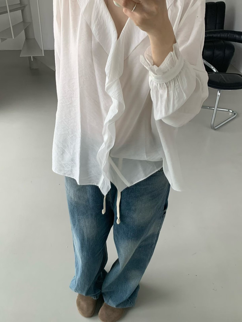 TAF東大門㊣直郵女士新品人氣職業25秋冬推薦熱賣襯衫蕾絲衫TAF襯衫/蕾絲衫