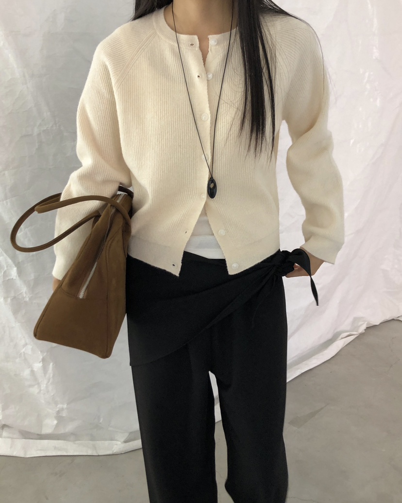 ROUGH東大門㊣代購女士新品推薦人氣時尚熱賣25秋冬針織衫開衫ROUGH針織衫