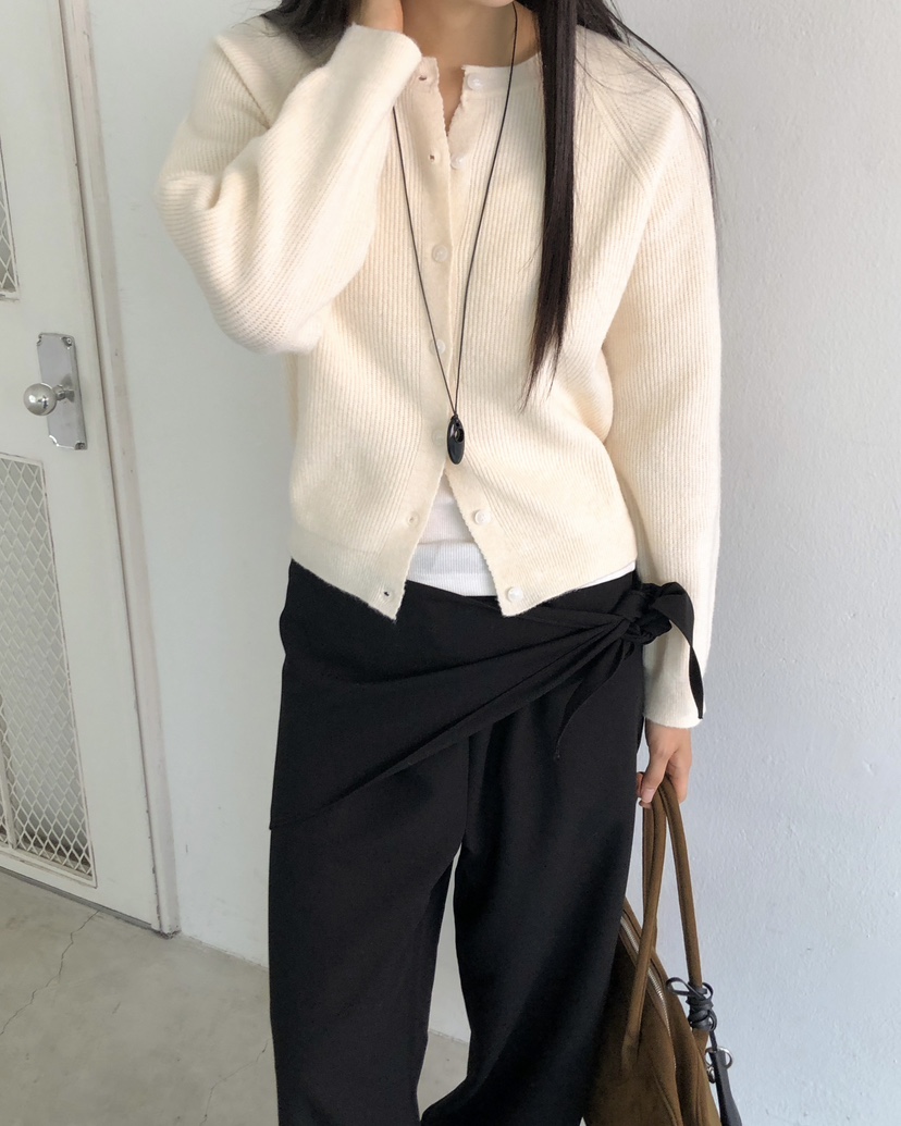 ROUGH東大門㊣代購女士新品推薦人氣時尚熱賣25秋冬針織衫開衫ROUGH針織衫