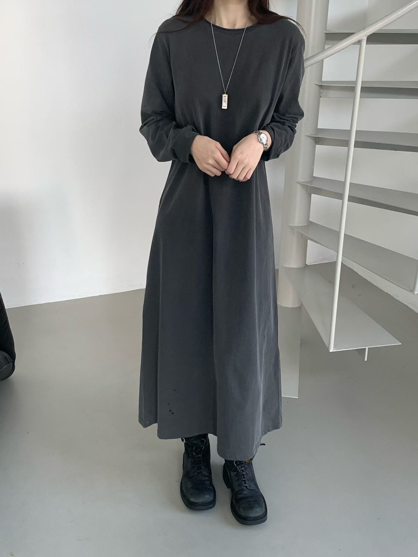 TAF韓國代購㊣女裝新品時尚25秋冬熱賣推薦職業人氣休閑連衣裙TAF連衣裙