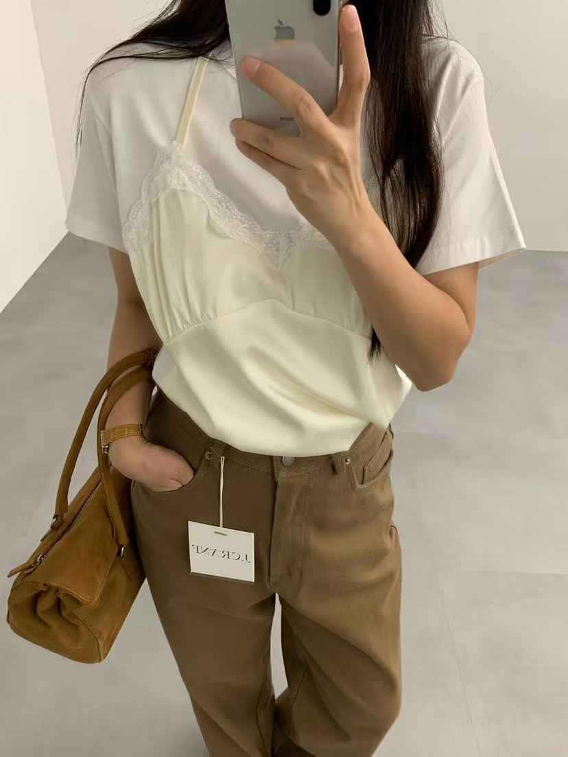 J CRANE-A東大門㊣實拍女裝新品熱賣休閑人氣職業時尚T恤J CRANET恤圖色2