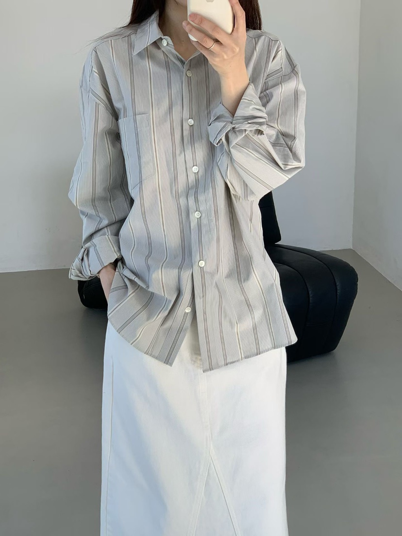TAF東大門㊣實拍女裝新品人氣職業25秋冬休閑時尚襯衫蕾絲衫TAF襯衫/蕾絲衫