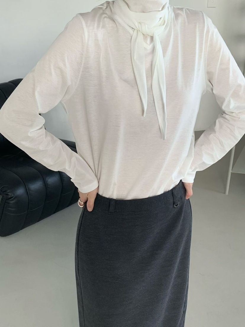 TAF韓國代購㊣女士新品休閑熱賣推薦25秋冬時尚職業長袖T恤TAF長袖T恤