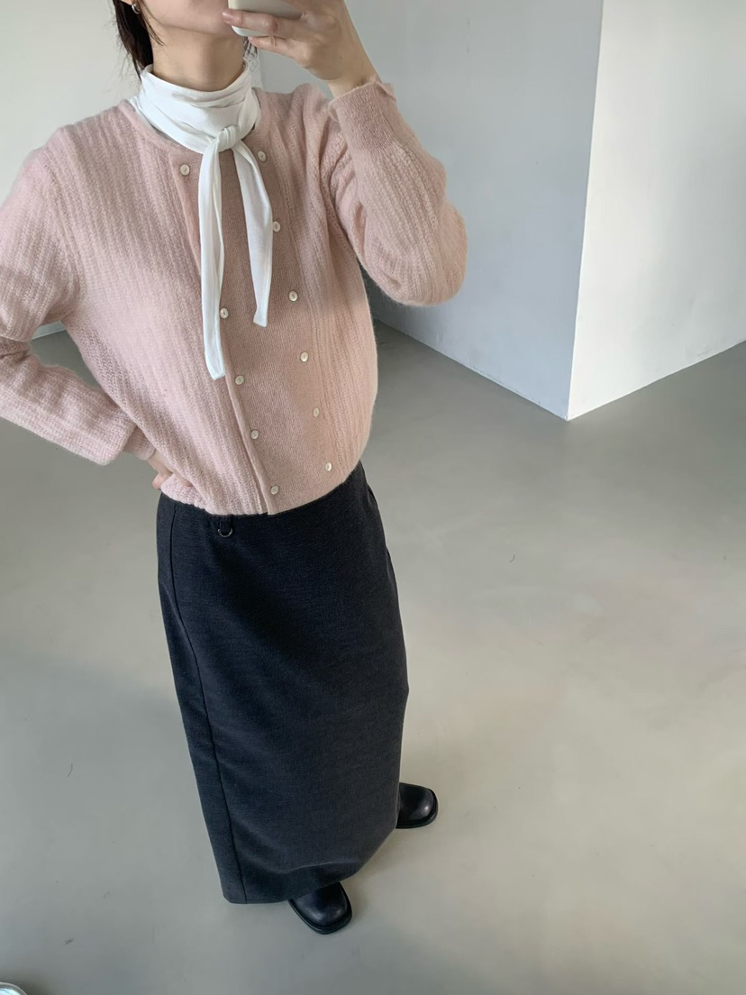 TAF韓國代購㊣女士新品休閑職業時尚25秋冬真品針織衫馬海毛TAF針織衫