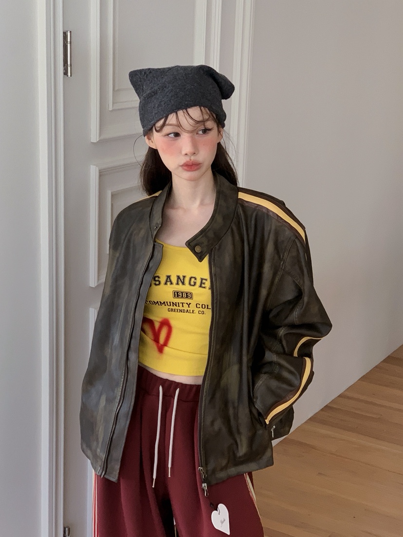 JKICHI東大門㊣實拍女裝新品真品職業推薦休閑夾克皮革拉絨JKICHI夾克