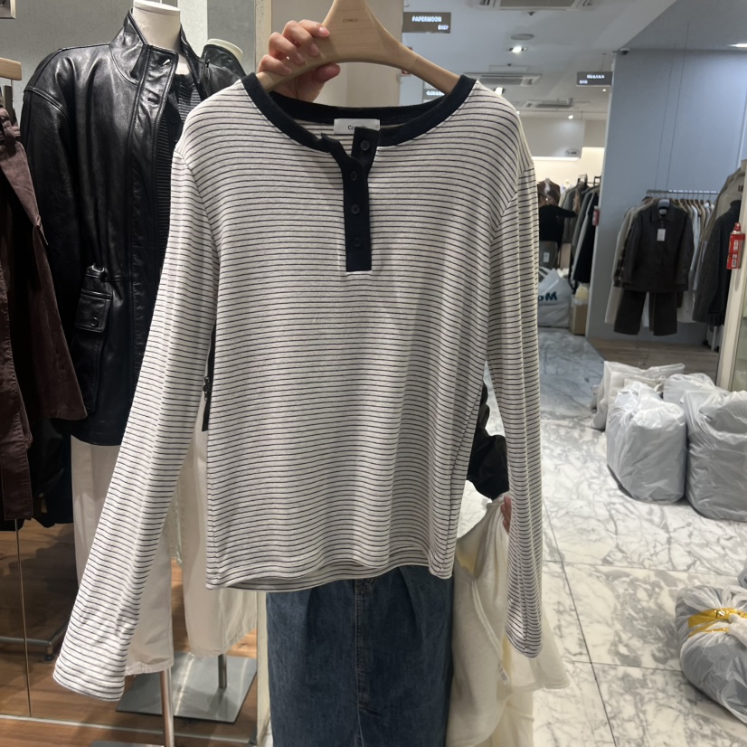 COMELY東大門㊣直郵女士新品熱賣推薦25秋冬時尚人氣長袖T恤COMELY長袖T恤圖色3