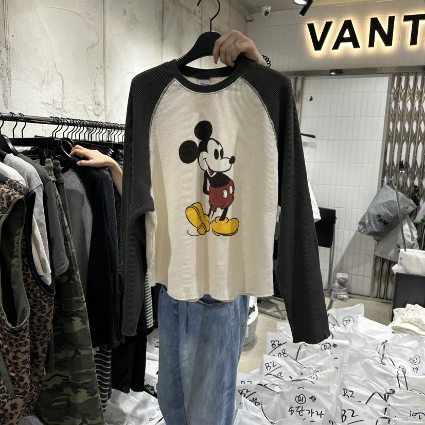 VANTA韓國代購㊣女士新品推薦25秋冬休閑真品熱賣人氣長袖T恤VANTA長袖T恤圖色1