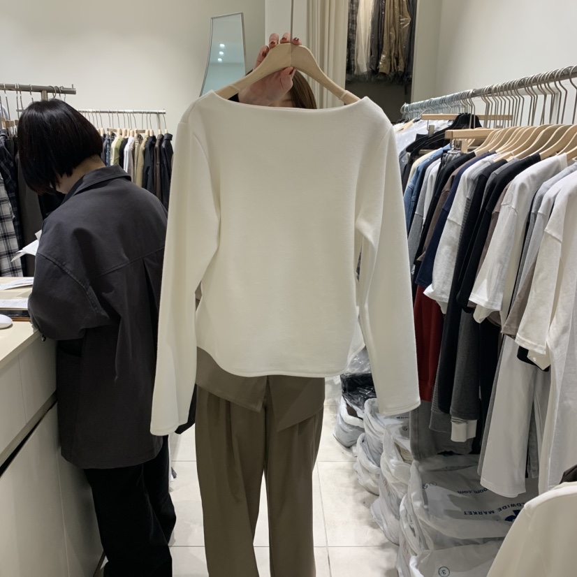NAVYBURST東大門㊣直郵女裝新品推薦時尚真品職業人氣長袖T恤NAVY BURST長袖T恤