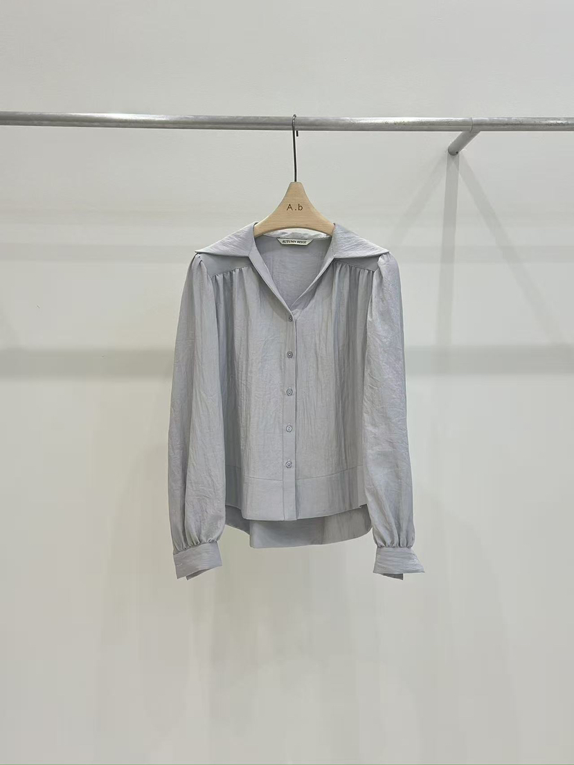 AUTUMN BEIGE-Q東大門㊣直郵女裝新款真品25秋冬襯衫蕾絲衫A.b/AUTUMN BEIGE襯衫/蕾絲衫圖色2