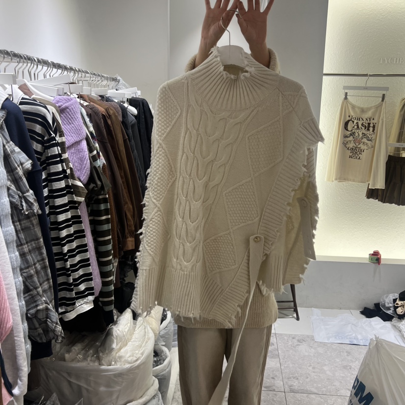 TYCHE東大門㊣直郵女裝新款熱賣25秋冬真品推薦職業休閑毛衣TYCHE毛衣