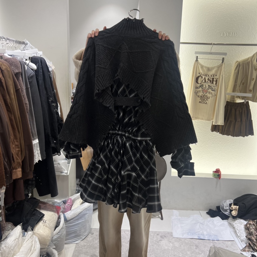 TYCHE東大門㊣直郵女裝新款熱賣25秋冬真品推薦職業休閑毛衣TYCHE毛衣