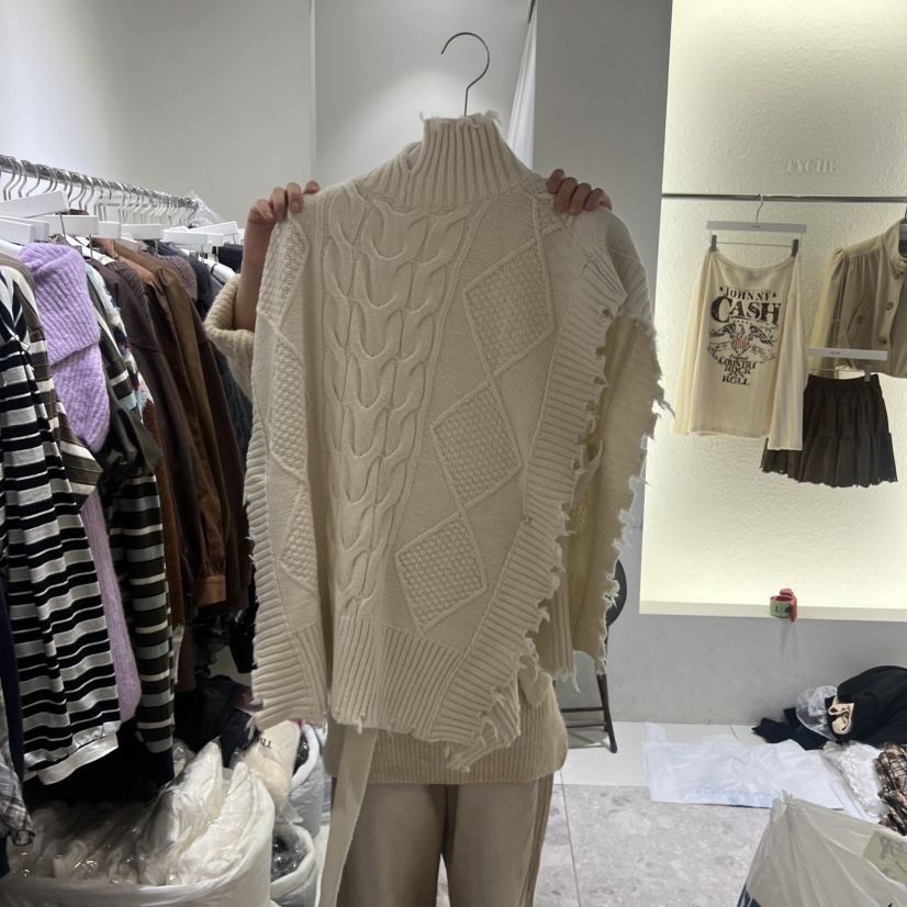 TYCHE東大門㊣直郵女裝新款熱賣25秋冬真品推薦職業休閑毛衣TYCHE毛衣圖色3