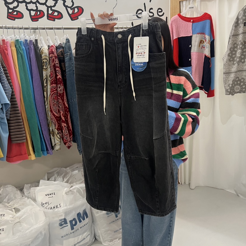 VENTI東大門㊣實拍女士新品休閑人氣25秋冬時尚真品熱賣牛仔褲VENTI牛仔褲圖色2