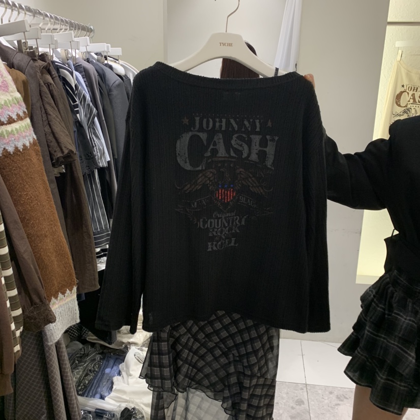 TYCHE東大門㊣代購女裝新款真品時尚推薦職業休閑人氣長袖T恤TYCHE長袖T恤圖色2