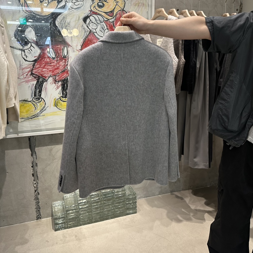 LAMAGIEPIE韓國代購㊣女士新款25秋冬休閑職業熱賣時尚夾克LAMAGIE GREY夾克