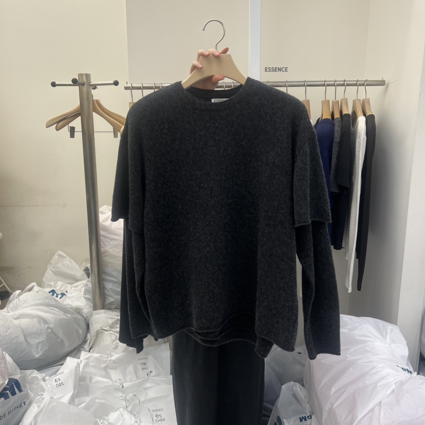 ESSENCE東大門㊣實拍女裝新款時尚25秋冬職業熱賣休閑真品套裝ESSENCE套裝圖色3