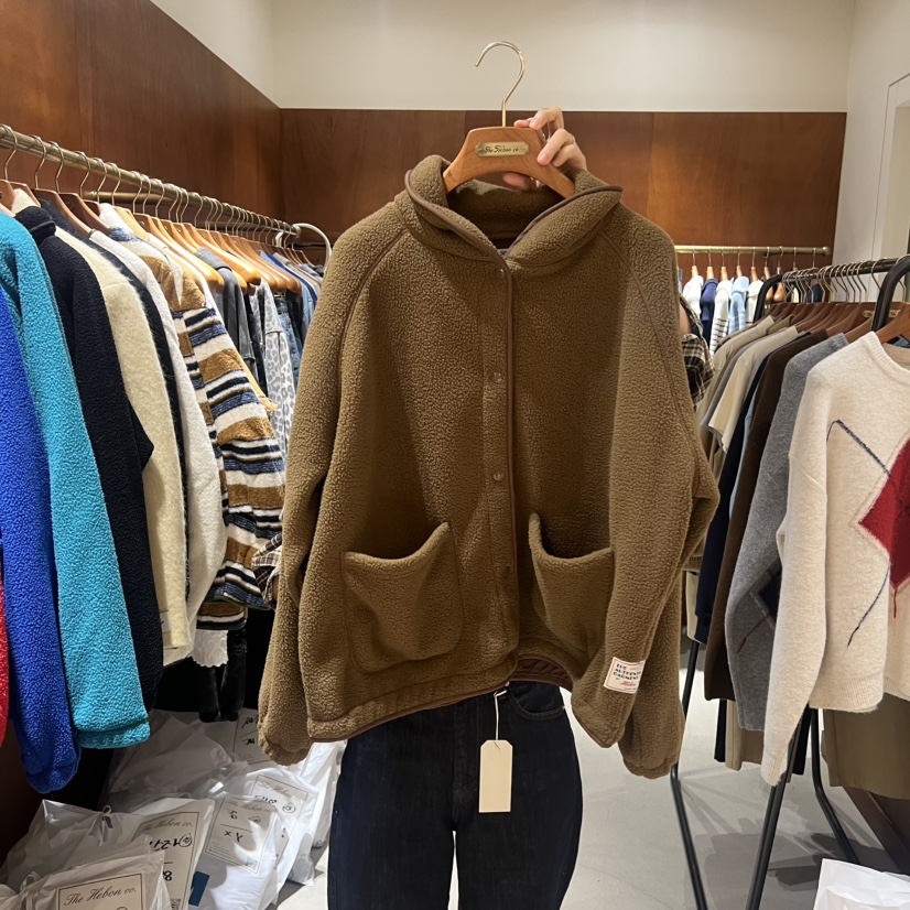 HEBON韓國代購㊣女士新品熱賣休閑25秋冬推薦人氣夾克連帽衫HEBON夾克圖色4