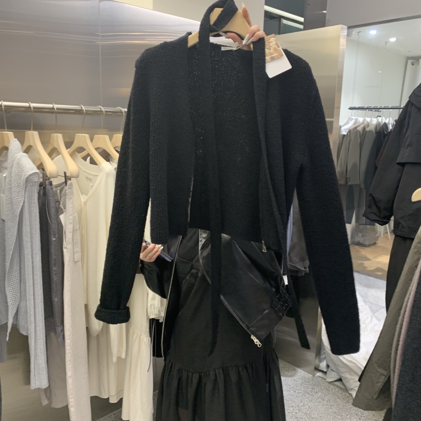 VELVET UNDERGROUND東大門㊣實拍女裝新款真品休閑針織衫拉鏈VELVET UNDERGROUND針織衫圖色2
