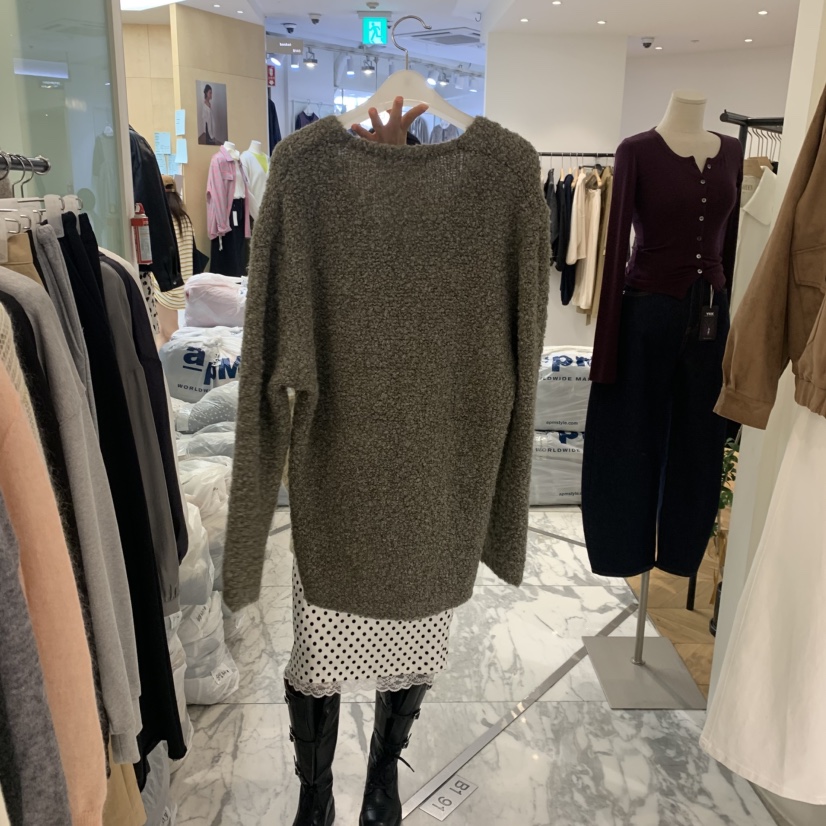 ALMOND東大門㊣代購女裝新品真品時尚休閑針織衫不含內搭復古ALMOND針織衫