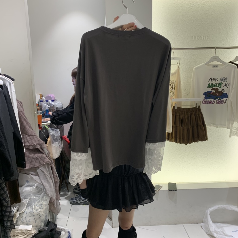 TYCHE韓國直郵㊣女裝新款人氣真品熱賣25秋冬時尚休閑長袖T恤TYCHE長袖T恤