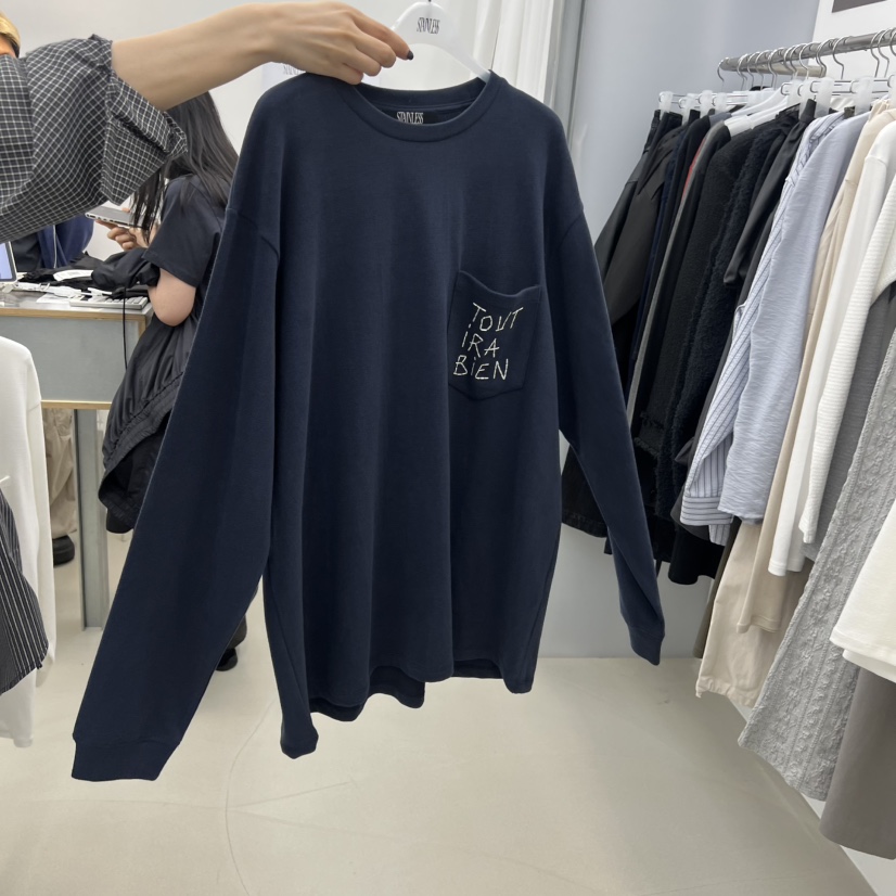 STAINLESS東大門㊣實拍女士新款熱賣人氣時尚真品25秋冬長袖T恤STAINLESS長袖T恤圖色3