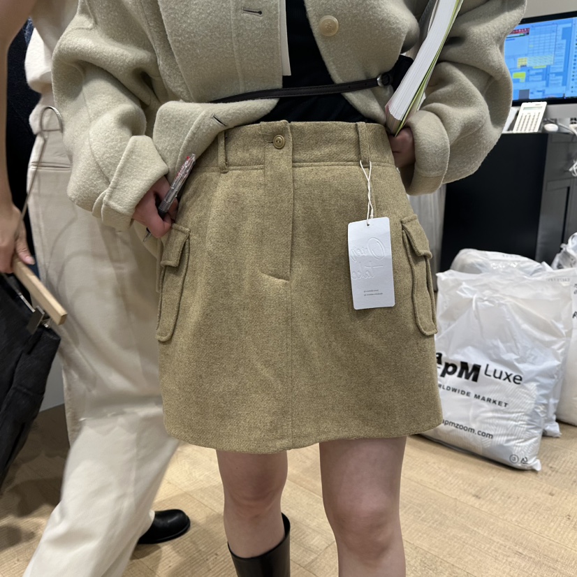 OVERTAKE東大門㊣實拍女士新品熱賣職業時尚休閑人氣短裙工裝OVERTAKE短裙圖色1