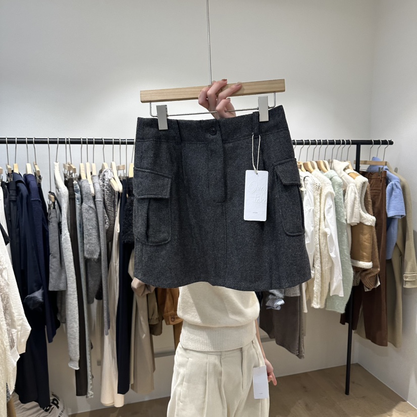 OVERTAKE東大門㊣實拍女士新品熱賣職業時尚休閑人氣短裙工裝OVERTAKE短裙圖色2