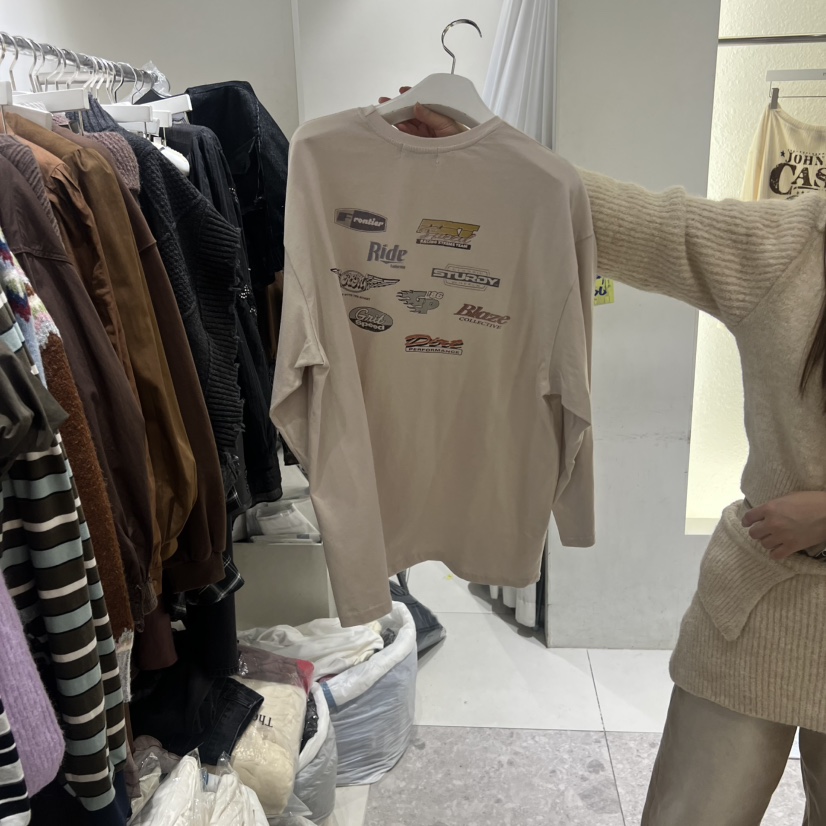 TYCHE東大門㊣實拍女裝新品時尚25秋冬職業熱賣休閑長袖T恤TYCHE長袖T恤
