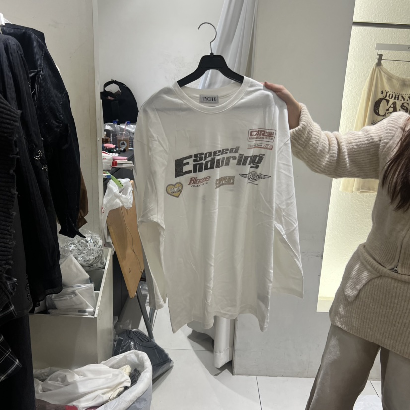 TYCHE東大門㊣實拍女裝新品時尚25秋冬職業熱賣休閑長袖T恤TYCHE長袖T恤圖色2