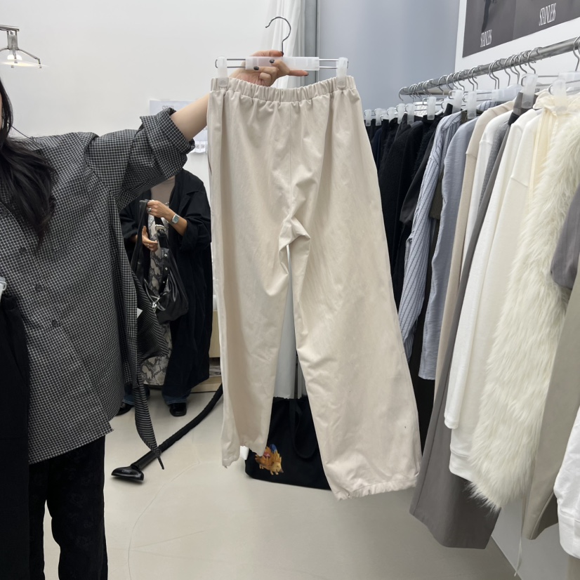 STAINLESS韓國代購㊣女士新品職業時尚人氣25秋冬休閑褲綁帶STAINLESS休閑褲
