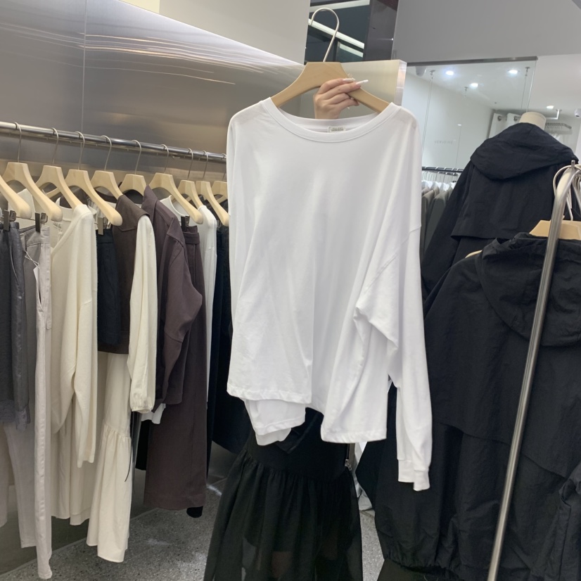 VELVET UNDERGROUND東大門㊣代購女裝新款25秋冬真品長袖T恤VELVET UNDERGROUND長袖T恤圖色3