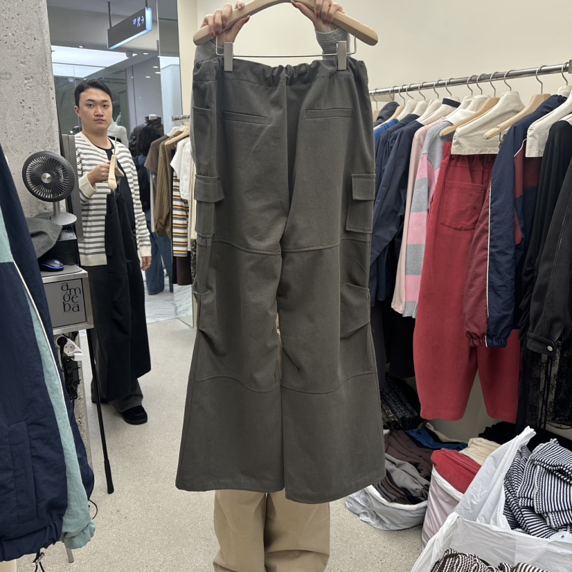 AMOEBA東大門㊣實拍女裝新品休閑熱賣推薦真品人氣休閑褲口袋AMOEBA休閑褲