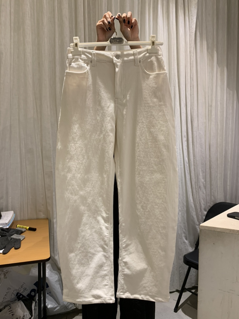 PAPERMOON東大門㊣直郵女裝新品推薦職業人氣時尚休閑褲燈芯絨paper moon休閑褲圖色1