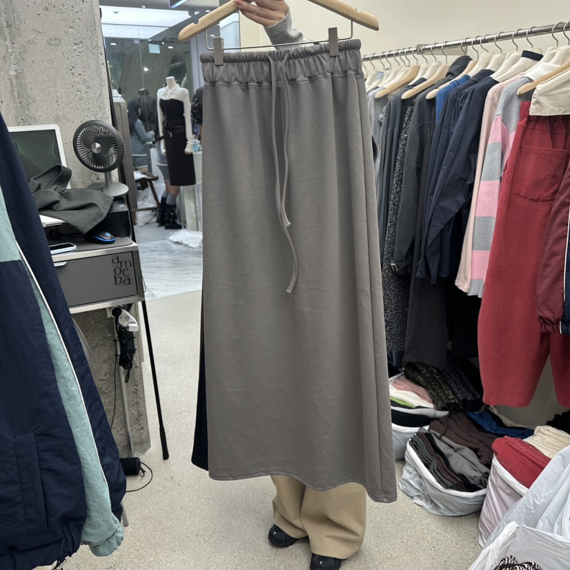 AMOEBA東大門㊣實拍女士新款推薦時尚熱賣職業真品休閑長裙AMOEBA長裙圖色1
