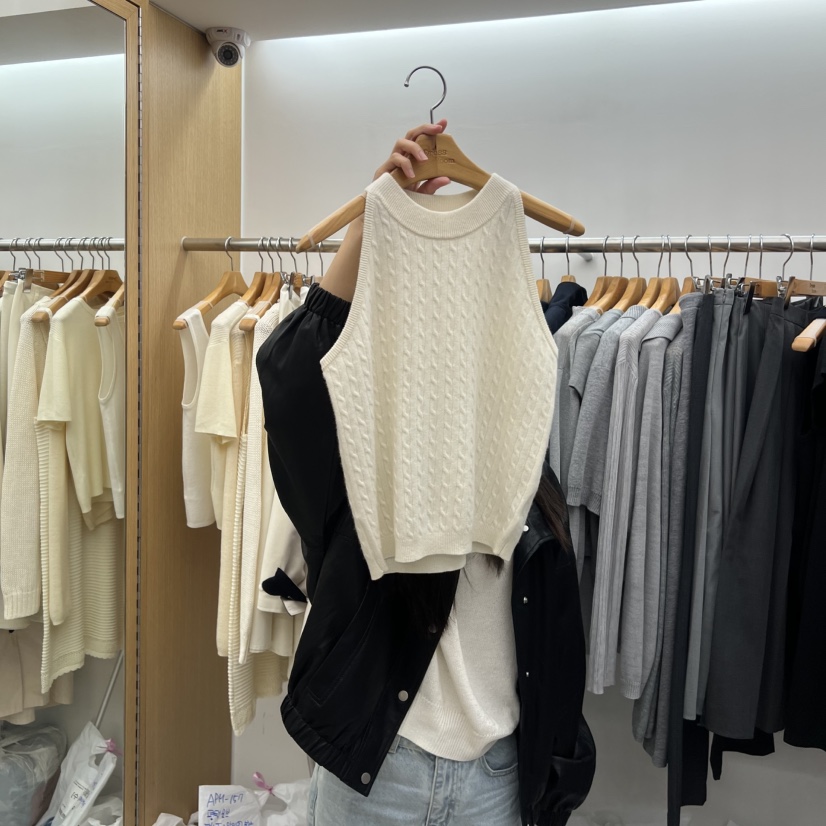 DRESS ROOM韓國直郵㊣女裝新款休閑職業25秋冬推薦吊帶背心DRESS ROOM吊帶/背心圖色1