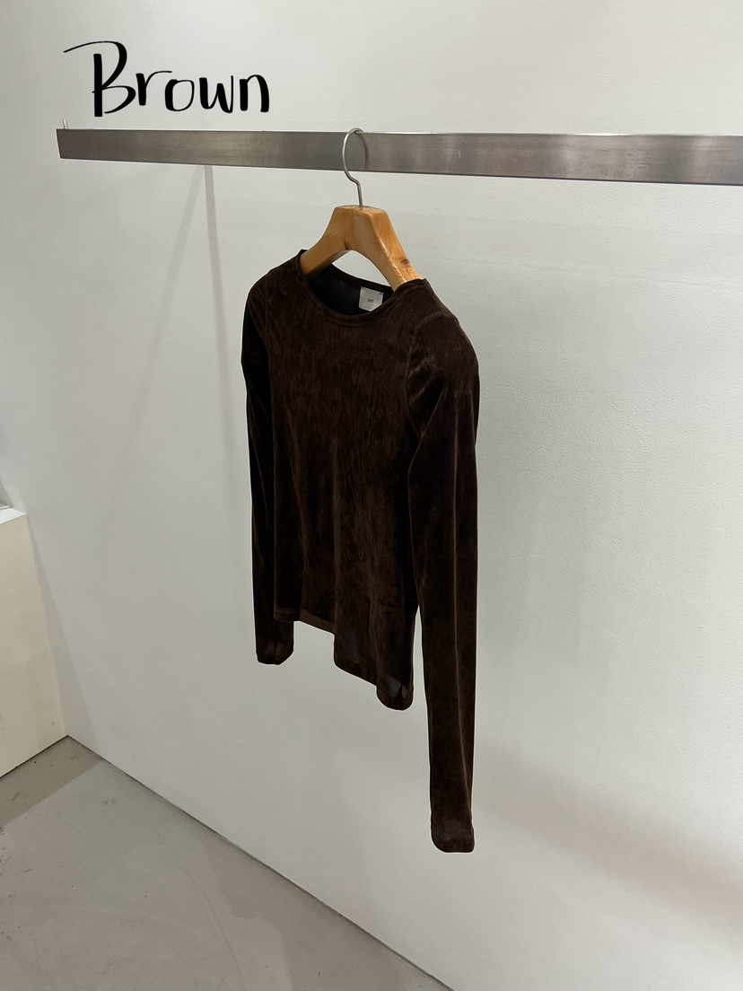 ONESTASTE東大門㊣實拍女士新品25秋冬熱賣時尚長袖T恤天鵝絨TASTE/ONESTASTE長袖T恤圖色3