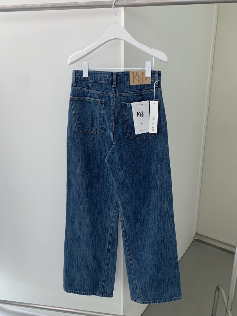 SHOP POSTER東大門㊣代購女士新款時尚人氣25秋冬職業牛仔褲SHOP_POSTER牛仔褲